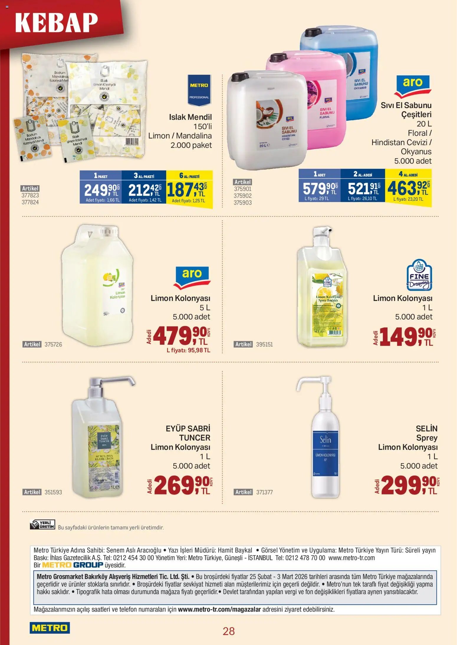 Metro - Kebap Restoranları