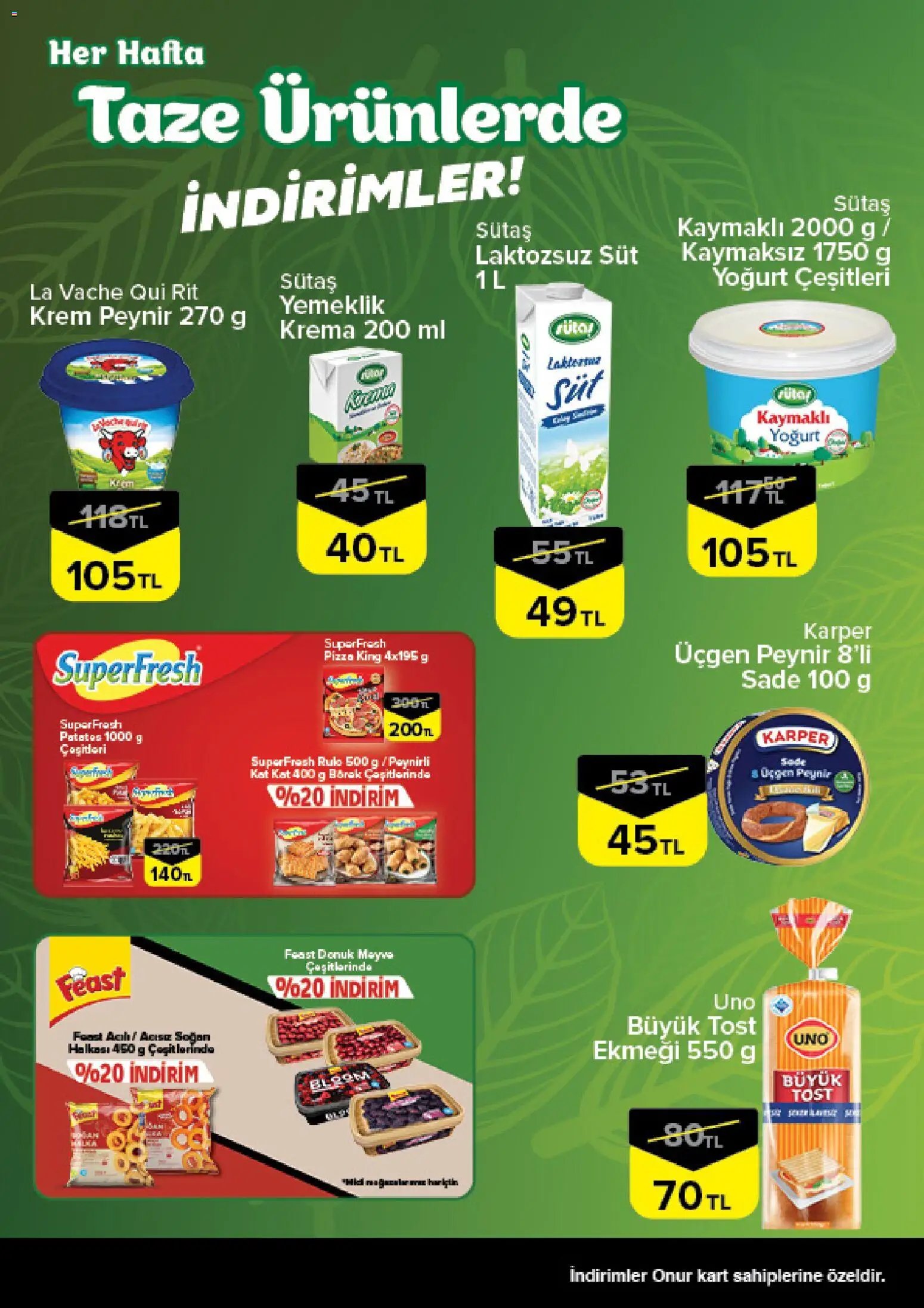 Onur Market Taze Ürünlerde İndirimler - İstanbul