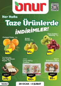 Onur Market Taze Ürünlerde İndirimler - İstanbul