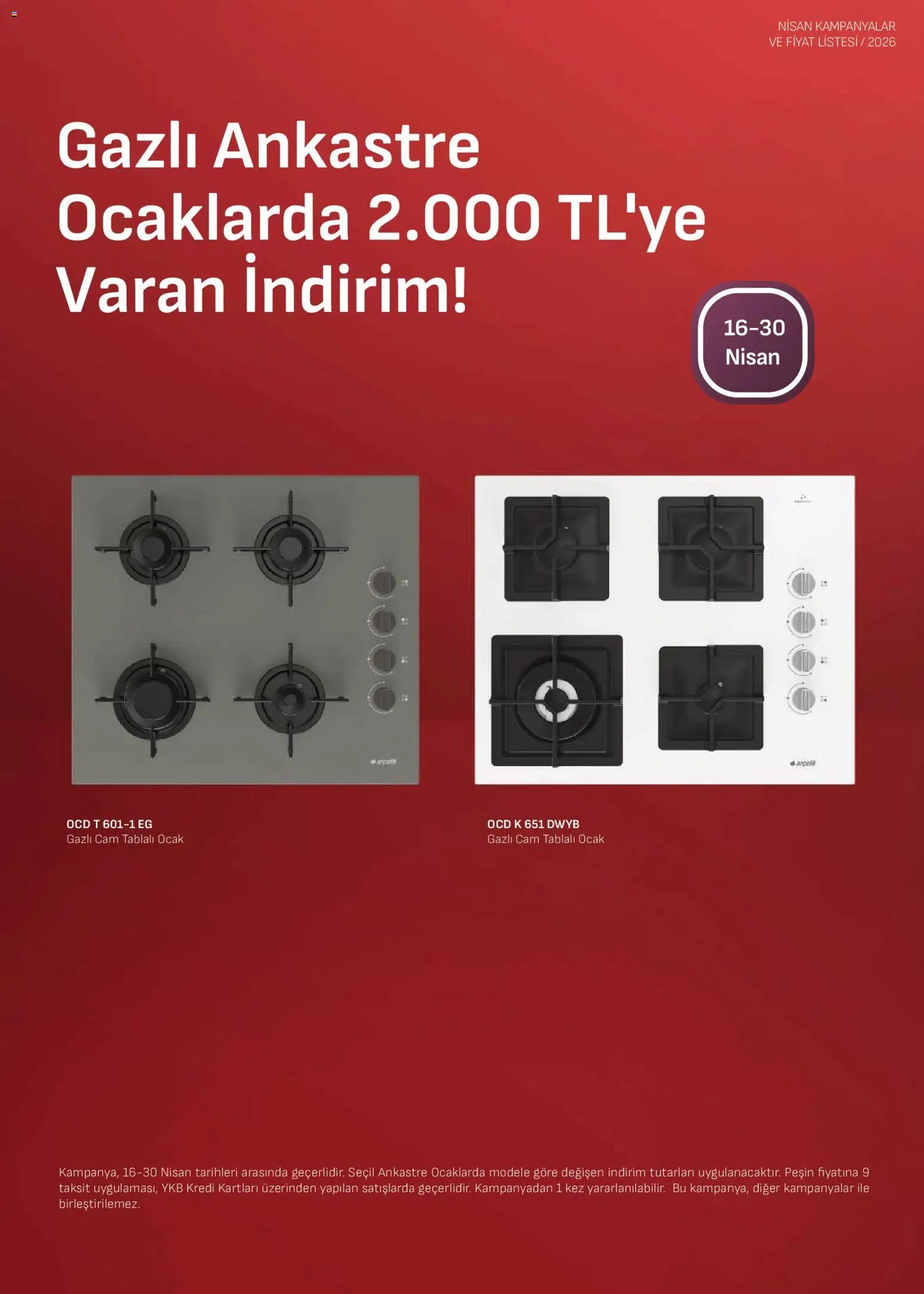 Arçelik - Ankastre Kataloğu