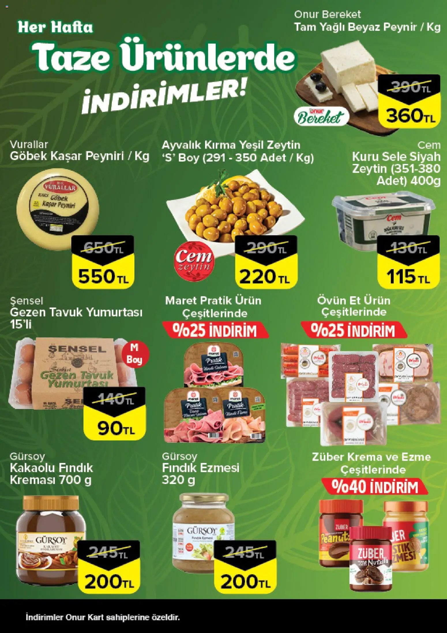 Onur Market - Taze Ürünlerde İndirimler - Bursa