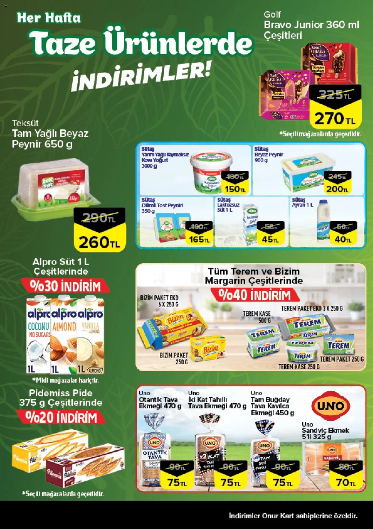 Onur Market - Taze Ürünlerde İndirimler - Bursa