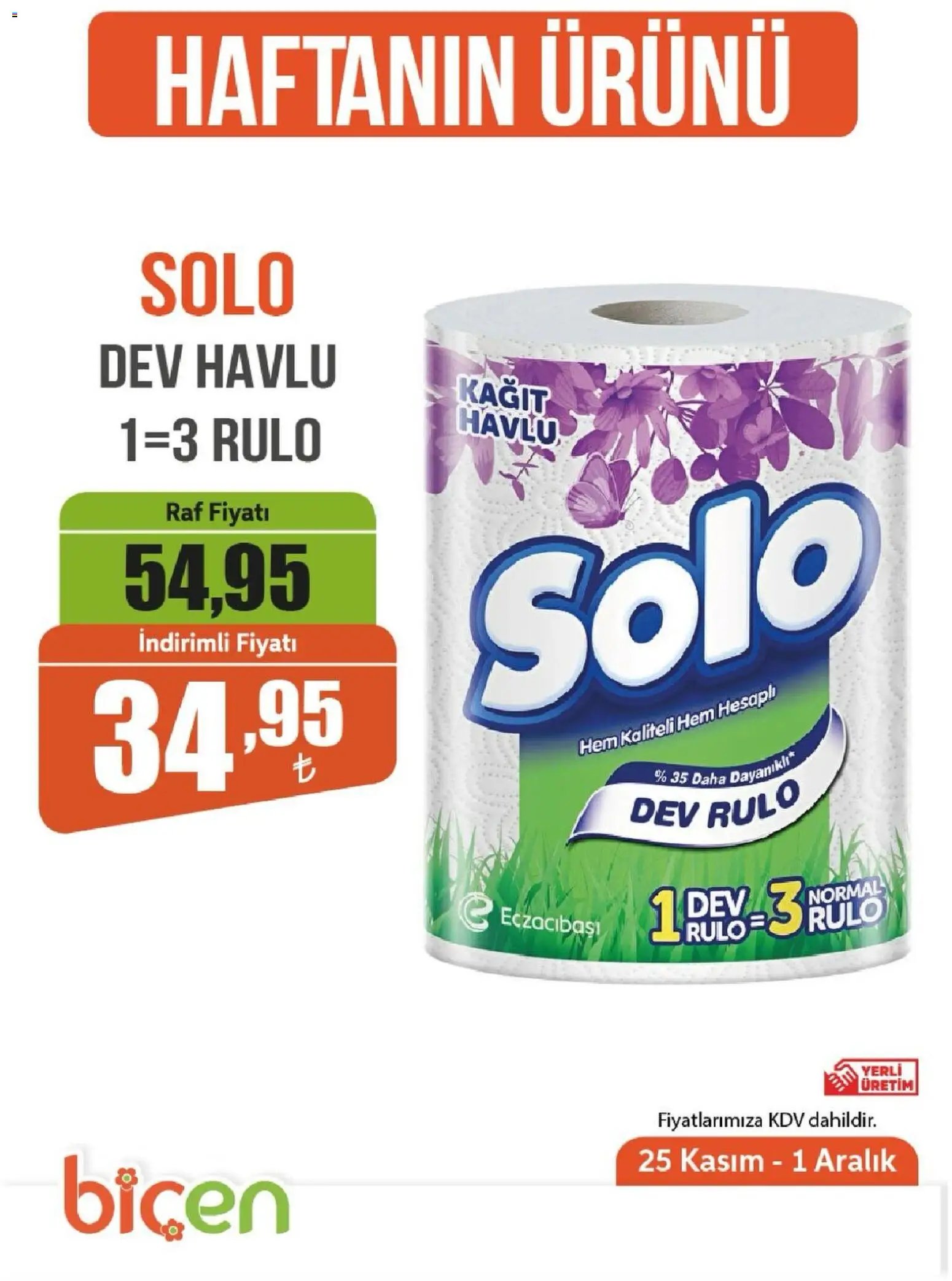 Biçen Market - Haftanın Ürünü