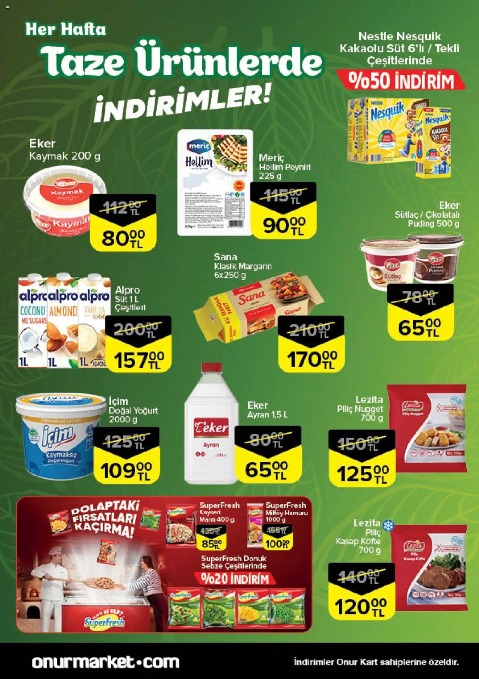 Onur Market Taze Ürünlerde İndirimler - Bursa