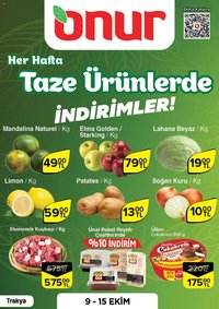 Onur Market Taze Ürünlerde İndirimler - Bursa