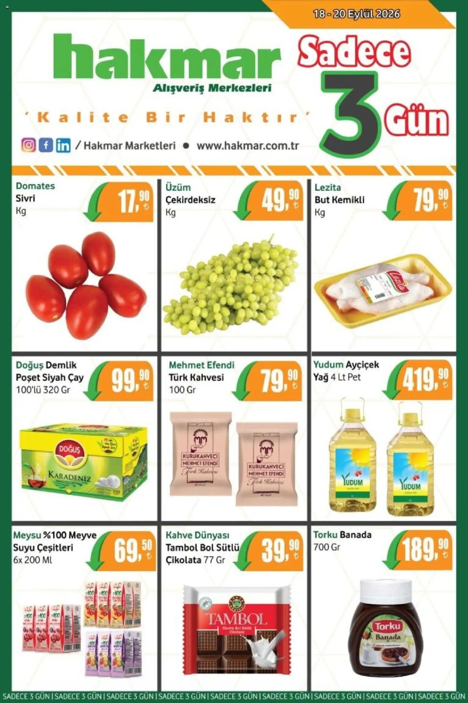 Hakmar - Katalog Sadece 3 Gün