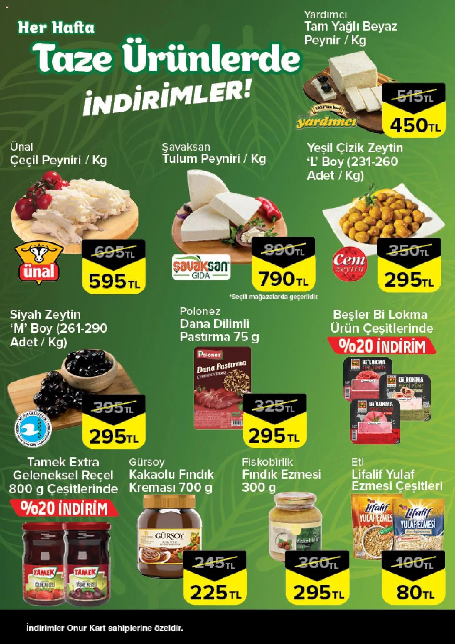 Onur Market - Taze Ürünlerde İndirimler Trakya