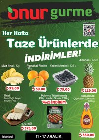 Onur Market Taze Ürünlerde İndirimler - İstanbul