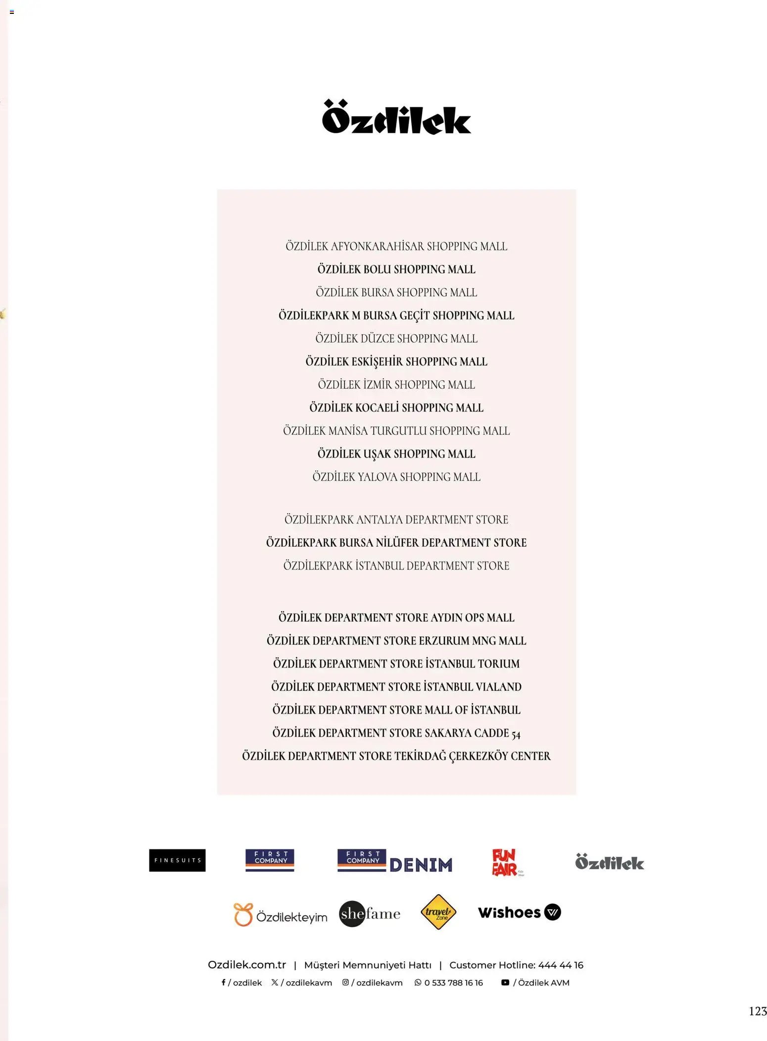 Özdilek Sonbahar - Kış Kataloğu