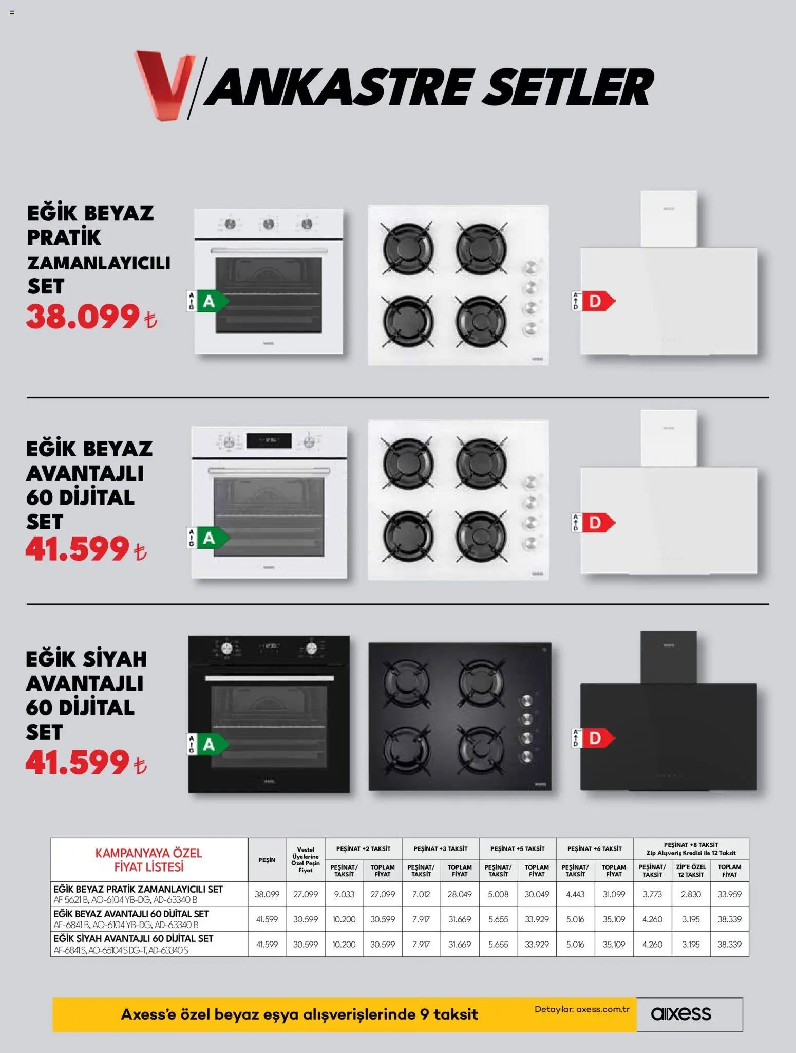 Vestel Ankastre Ürünler