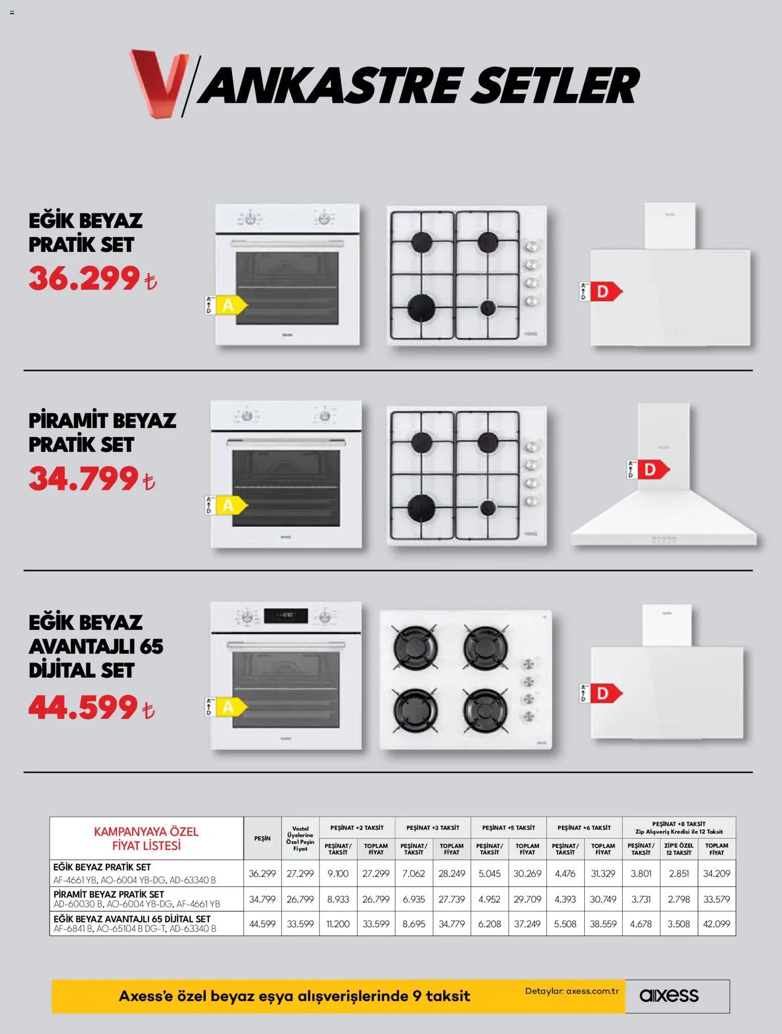 Vestel Ankastre Ürünler