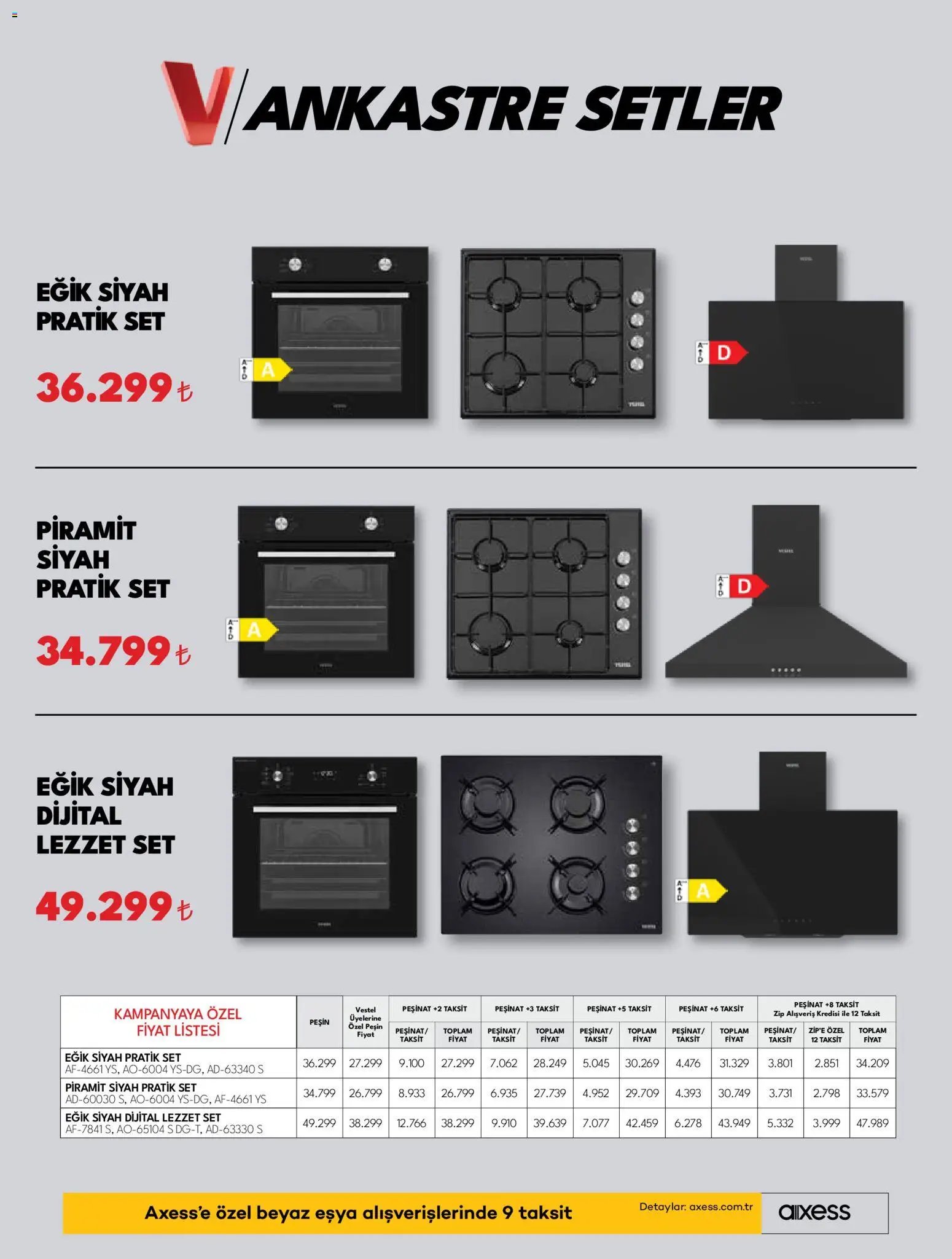 Vestel Ankastre Ürünler