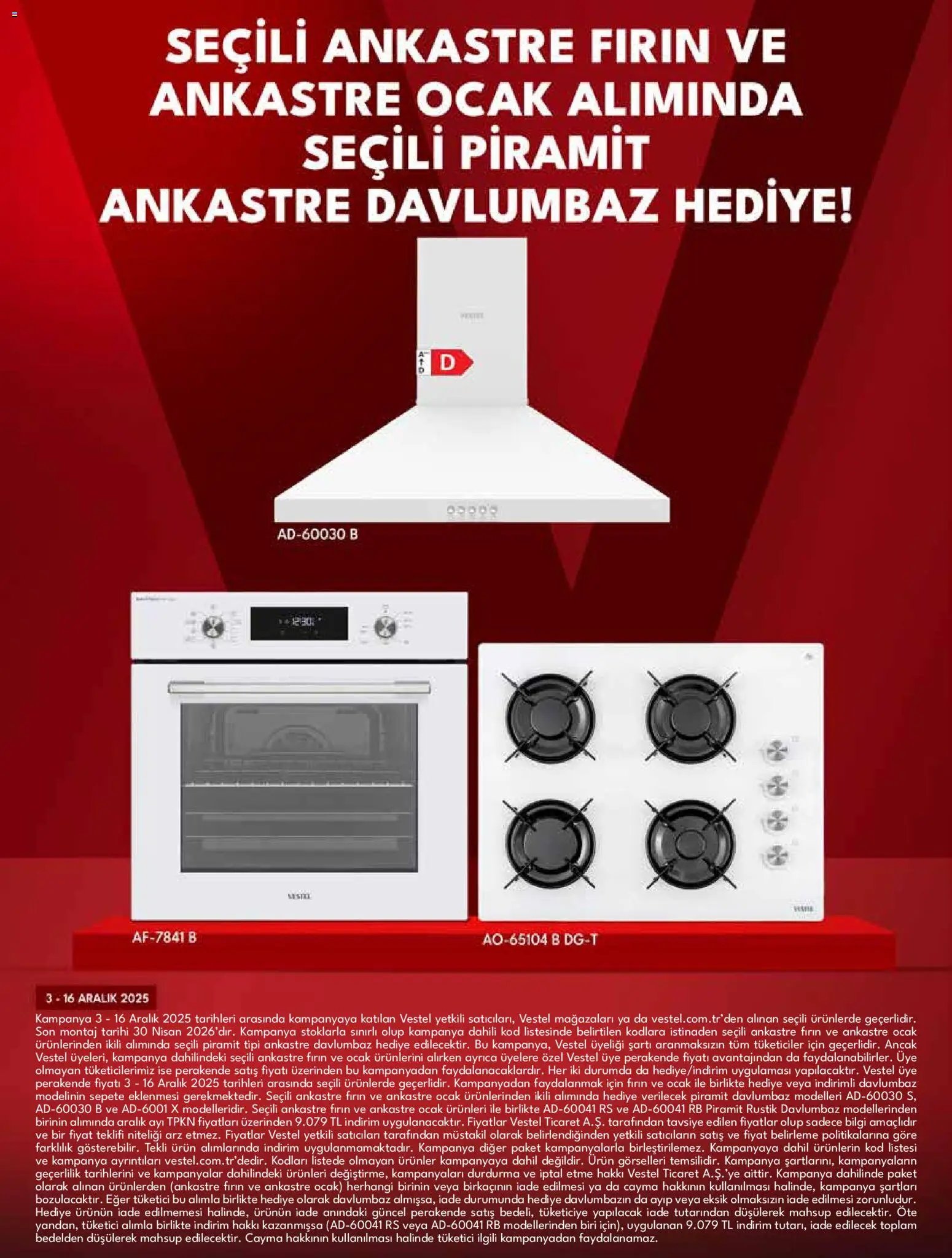Vestel Ankastre Ürünler