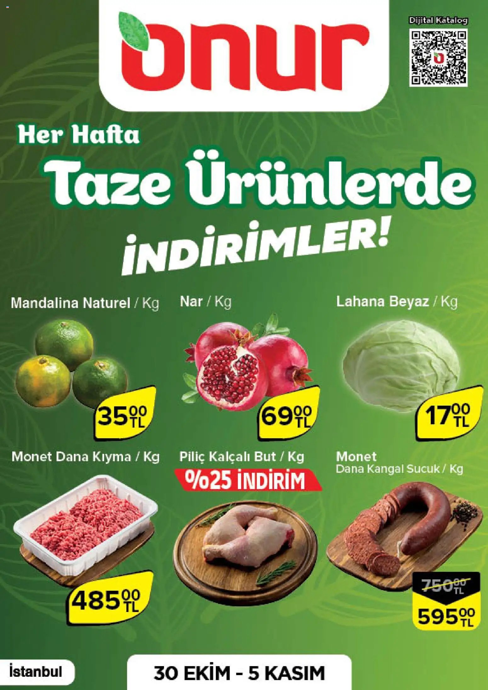 Onur Market Taze Ürünlerde İndirimler - İstanbul