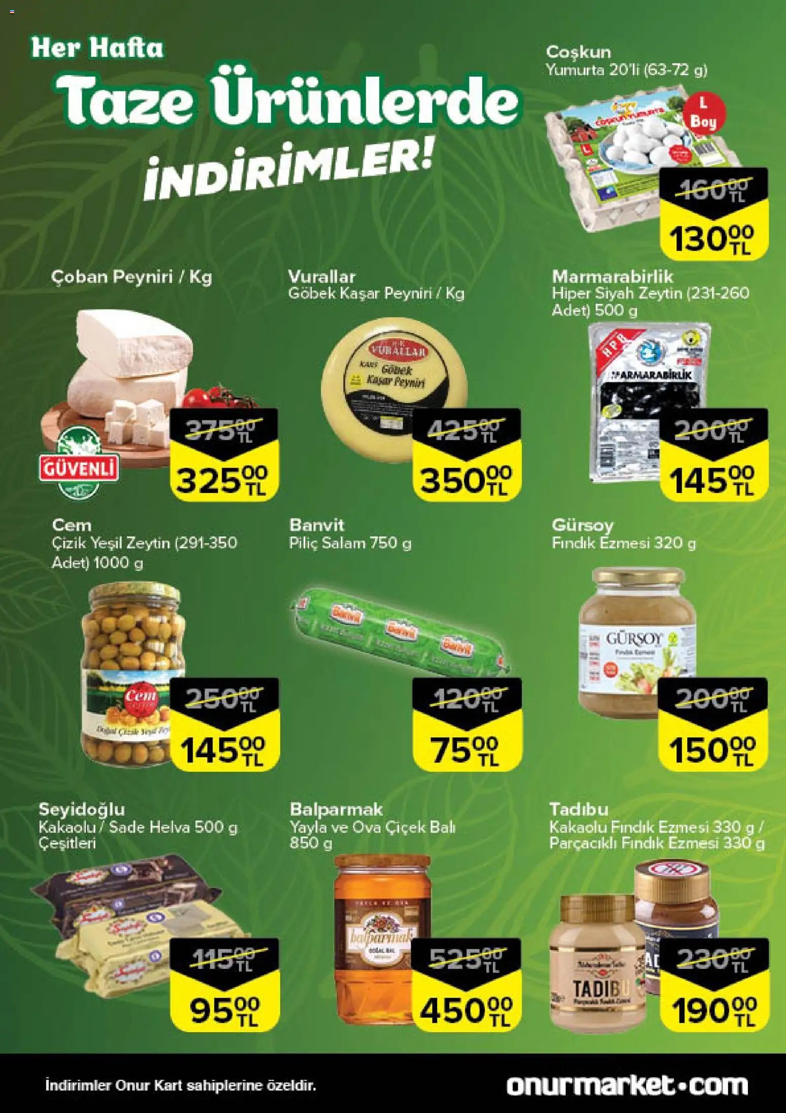Onur Market Taze Ürünlerde İndirimler - İstanbul