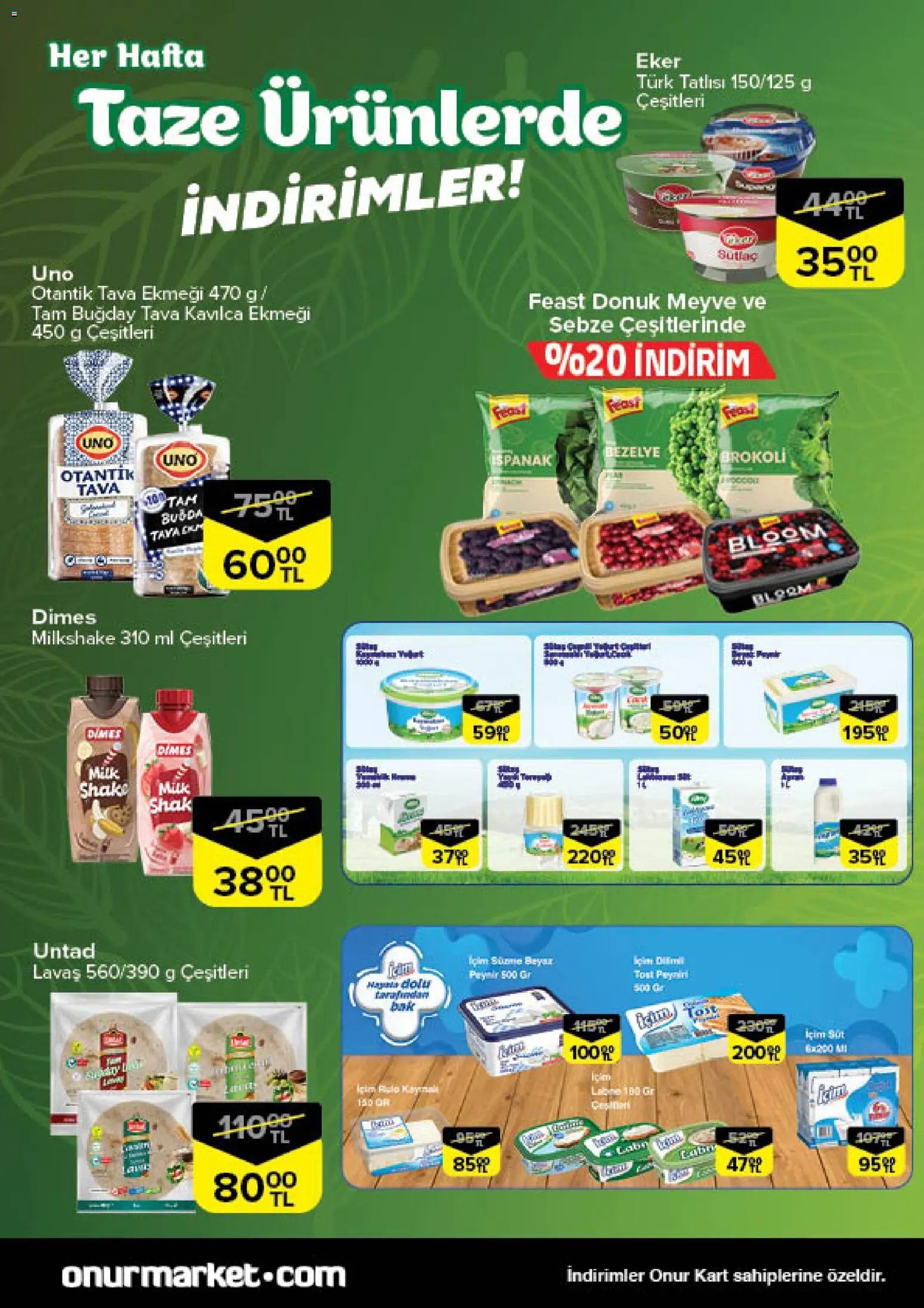 Onur Market Taze Ürünlerde İndirimler - İstanbul