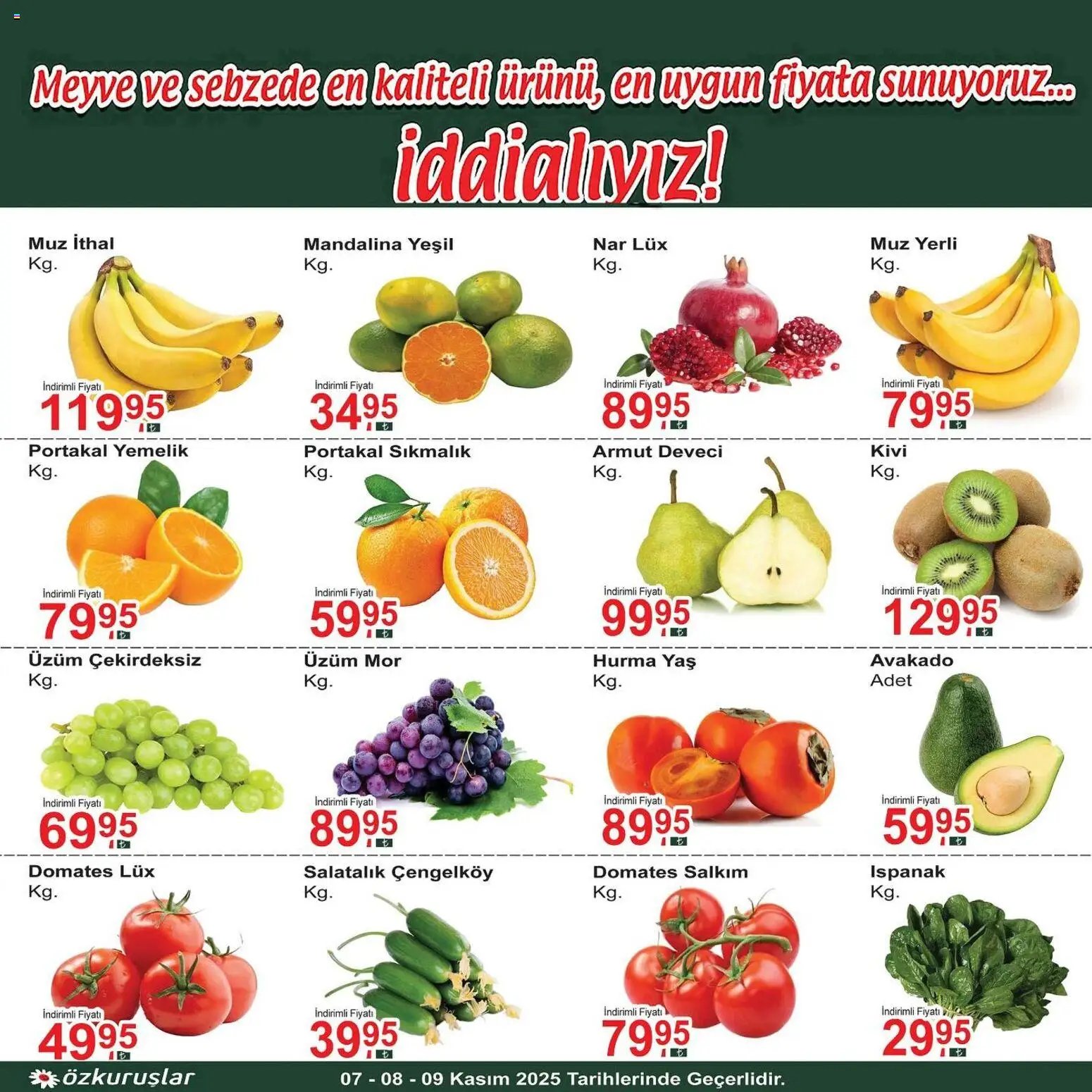 Özkuruşlar Meyve Sebze
