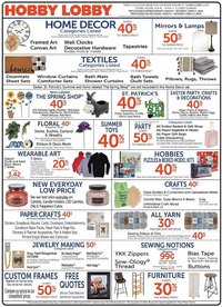 Hobby Lobby Weekly Ad