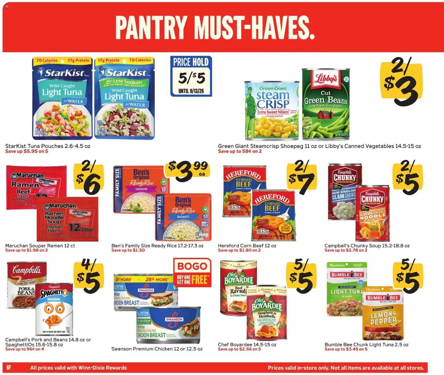 Winn Dixie In-Store Flyer