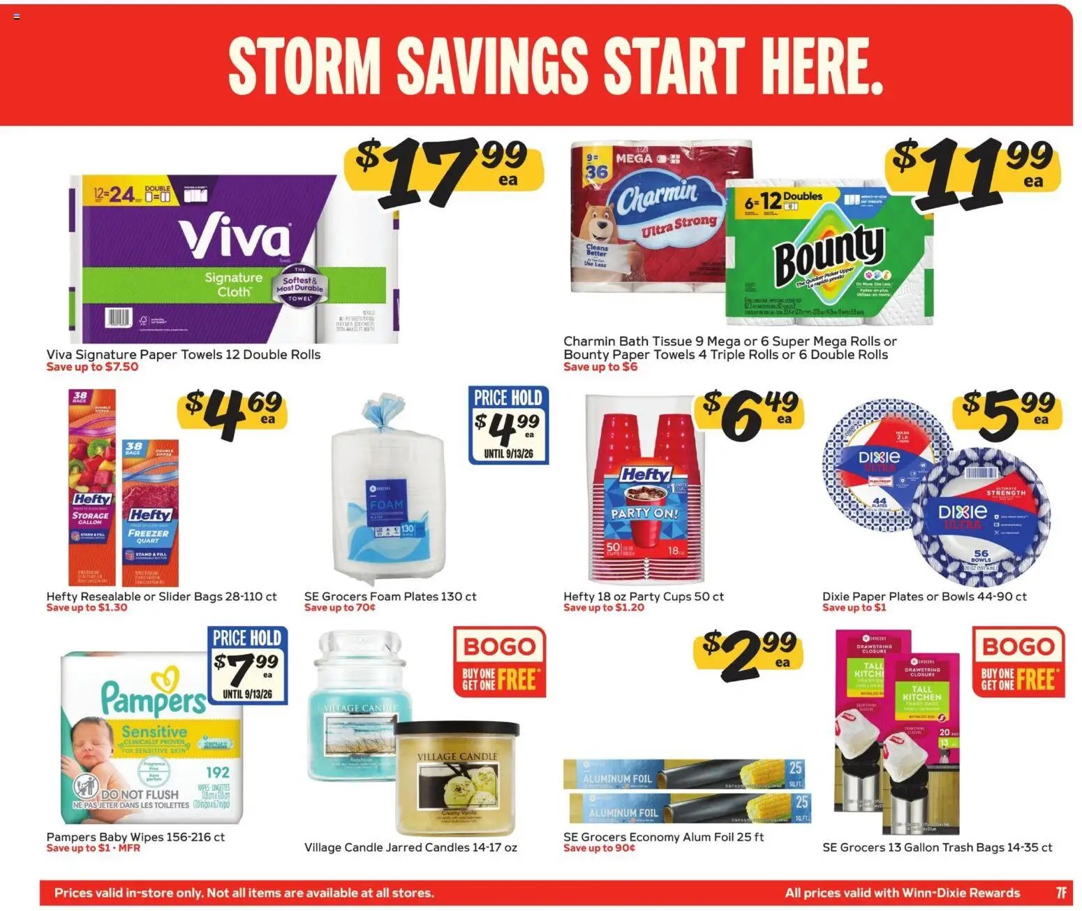 Winn Dixie In-Store Flyer