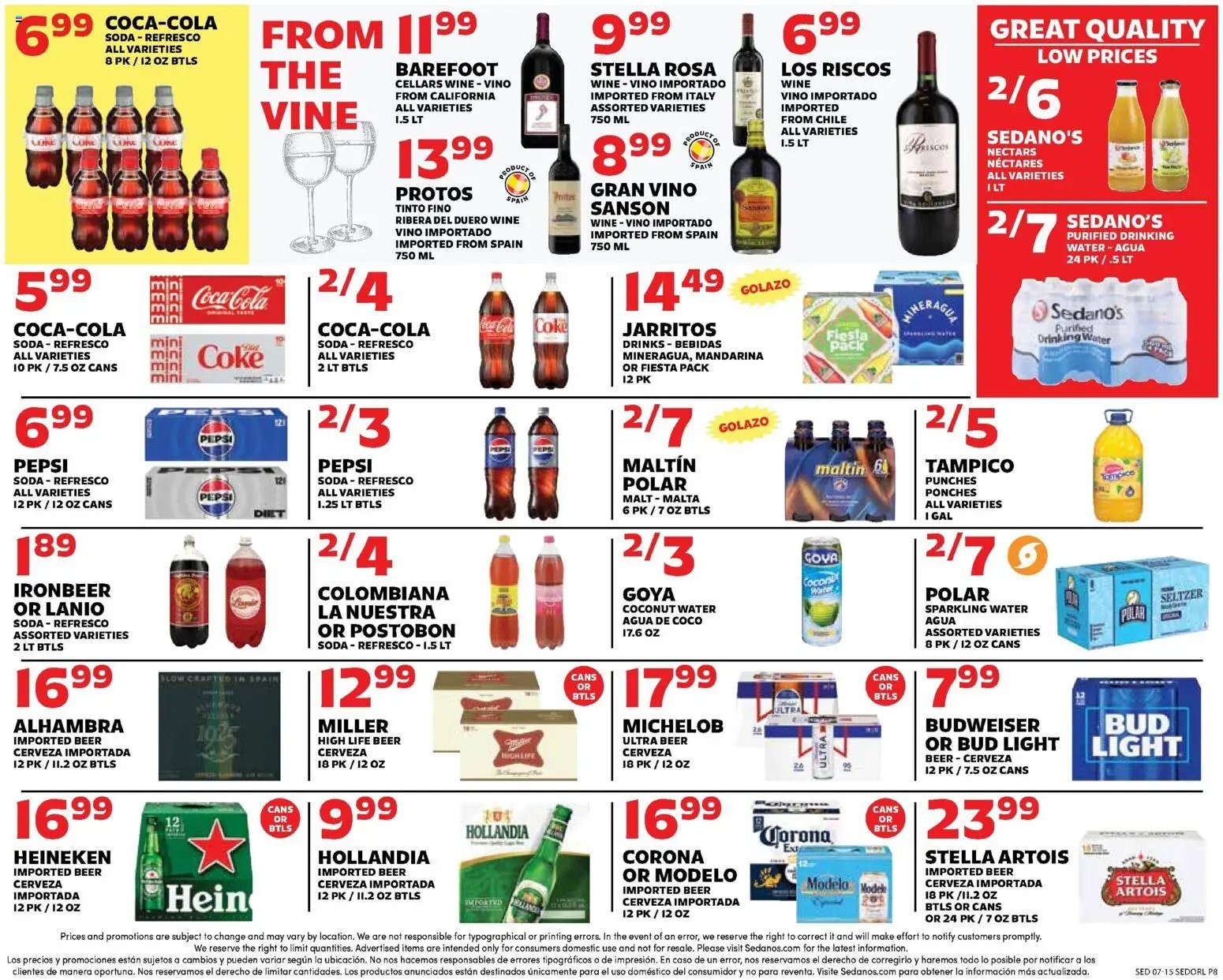 Sedano's Weekly Ad