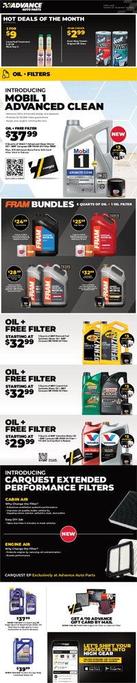 Advance Auto Parts Weekly Ad