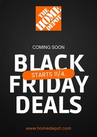 Home Depot Black Friday Notice