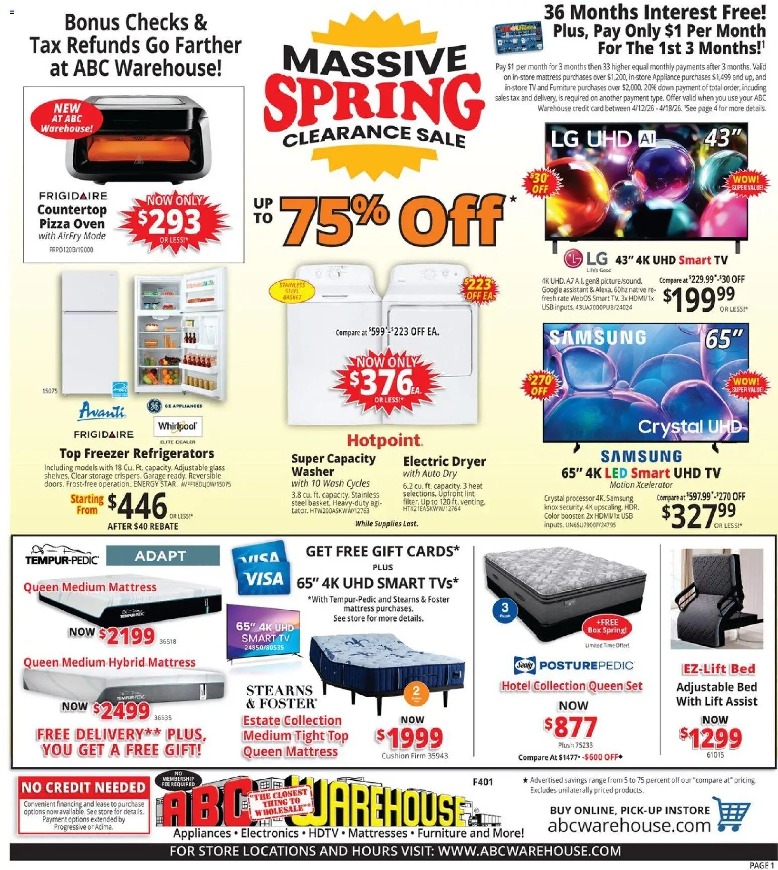 ABC Warehouse Weekly Ad