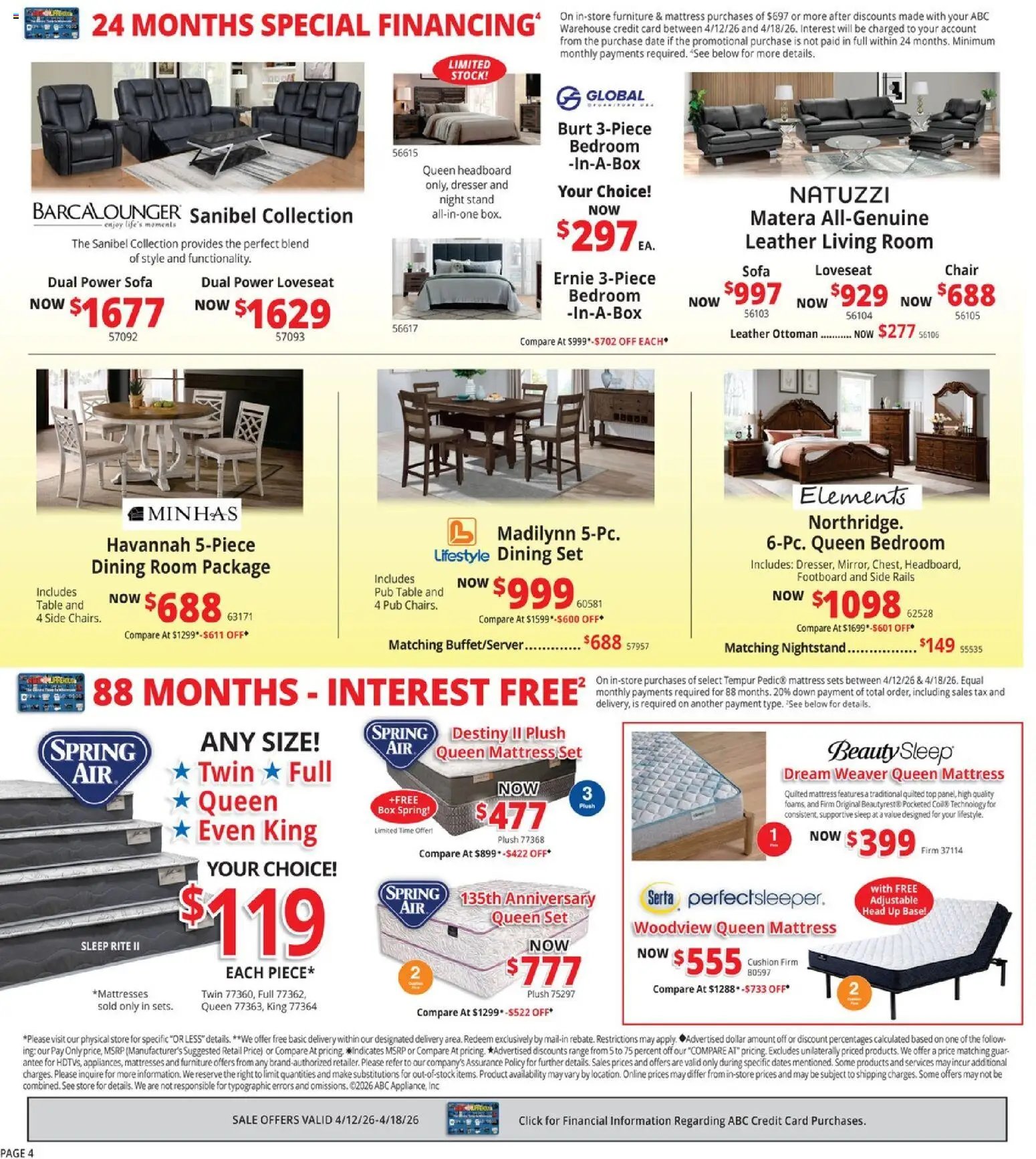 ABC Warehouse Weekly Ad