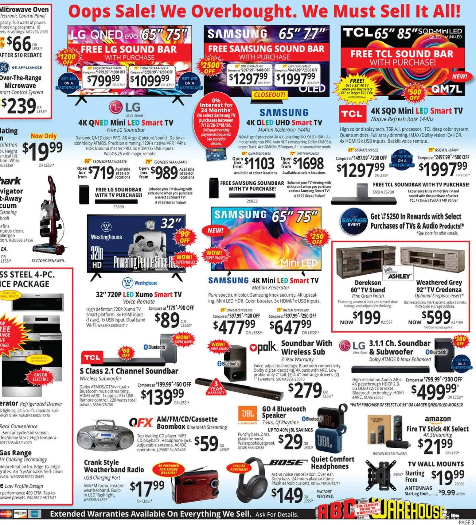 ABC Warehouse Weekly Ad