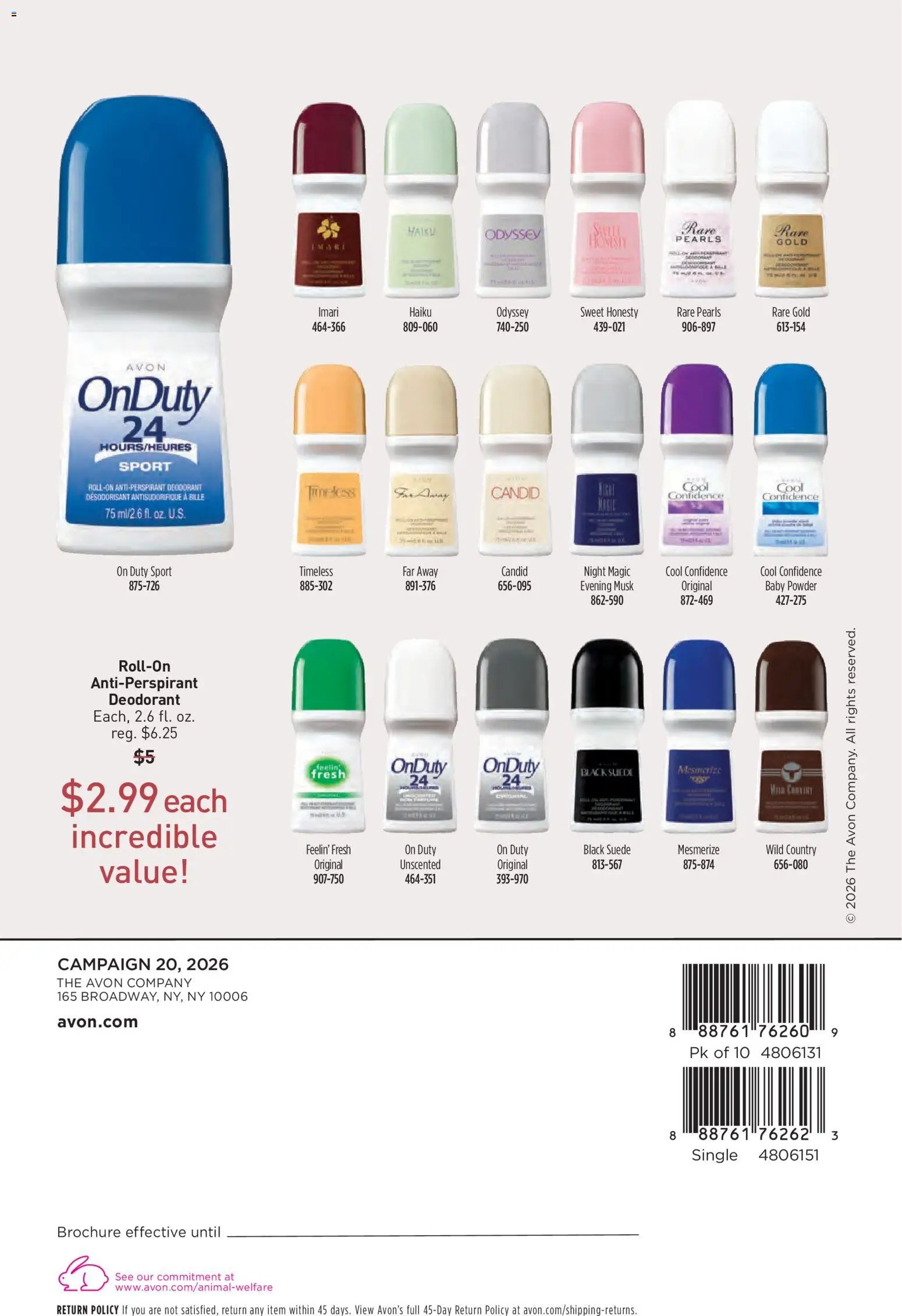 Avon Brochure