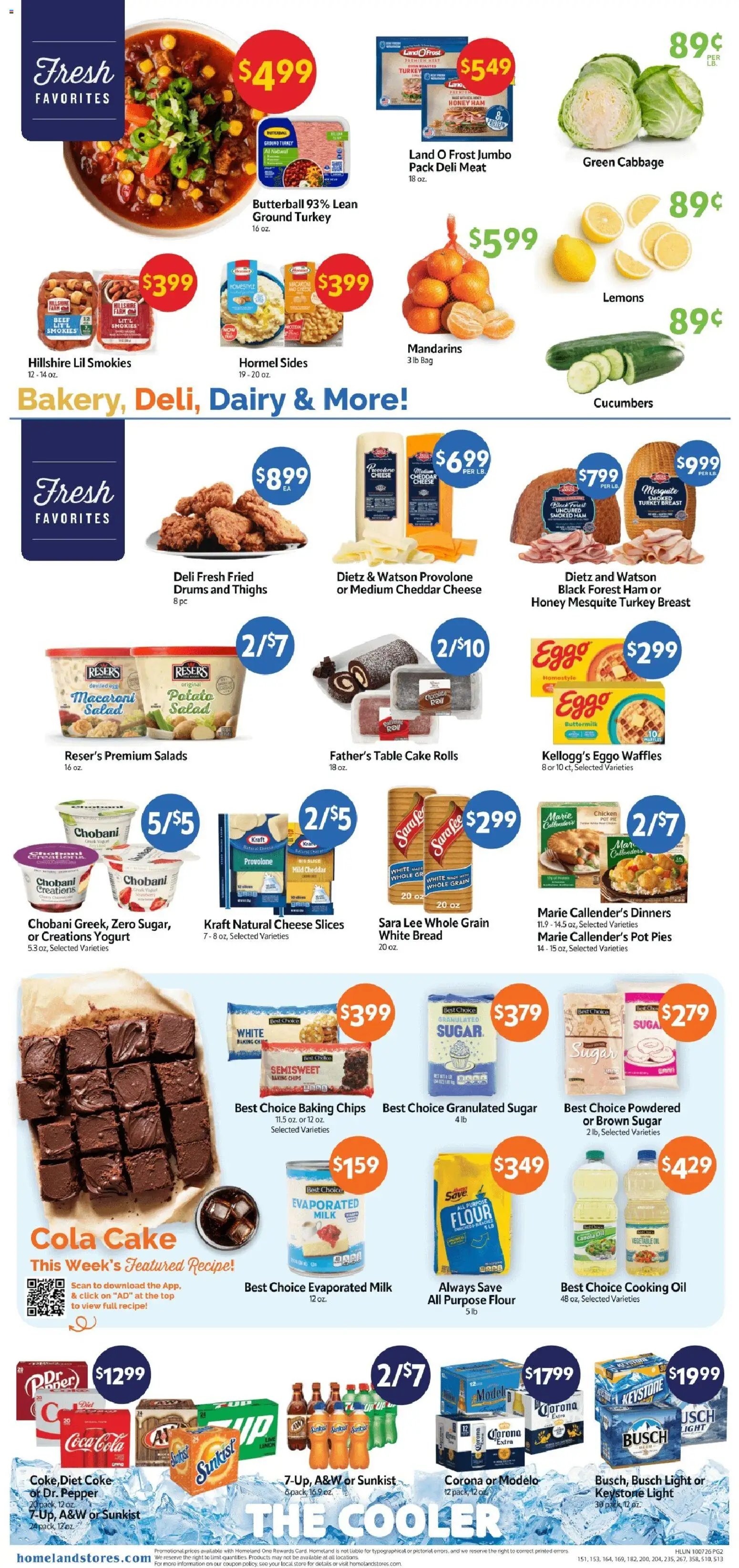 Homeland Weekly Ad
