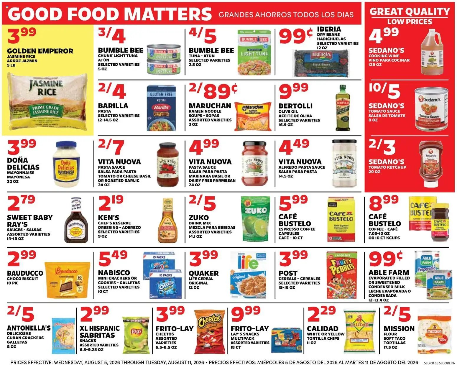 Sedano's Weekly Ad