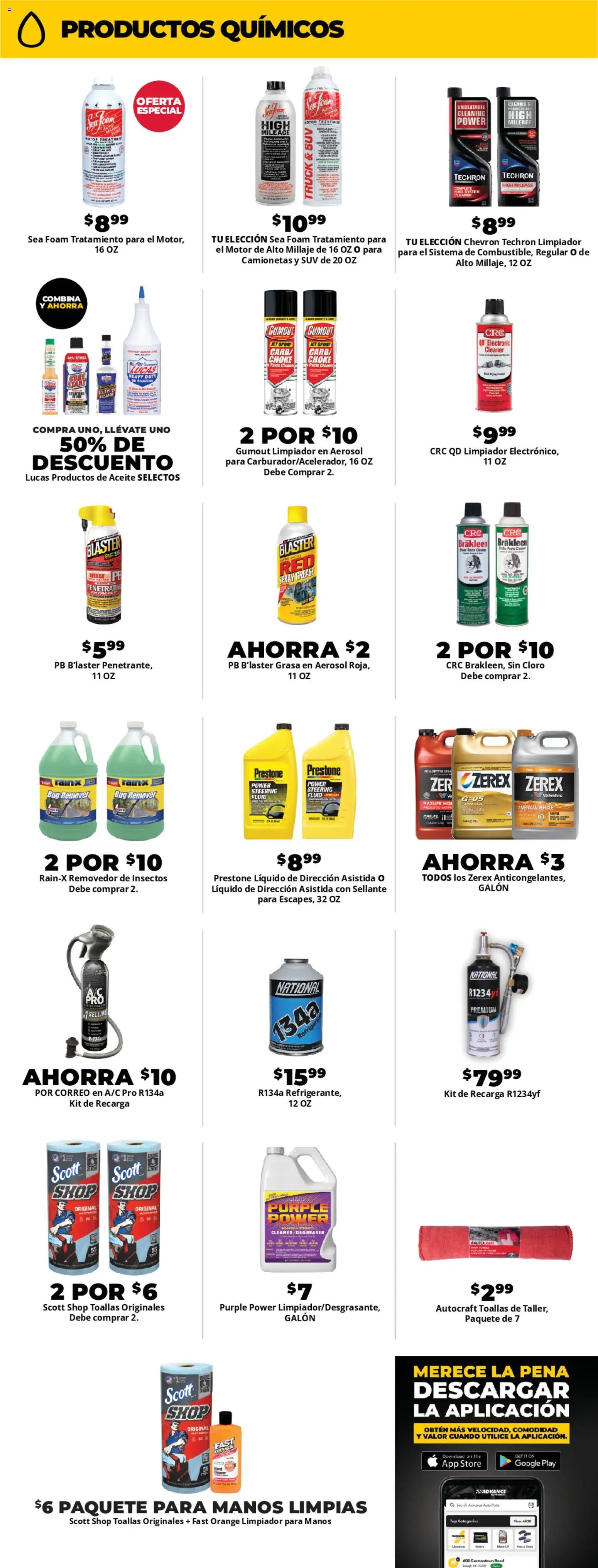 Advance Auto Parts Sales Ad - Spanish
