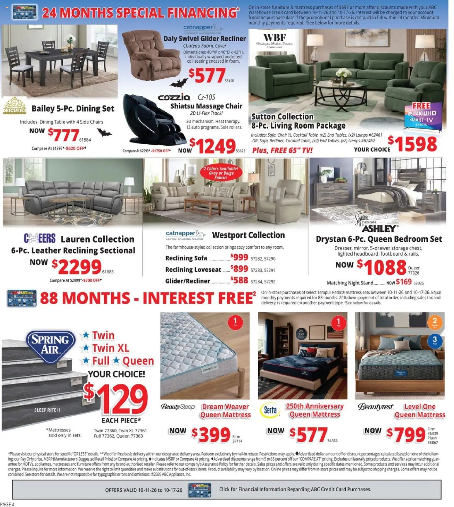 ABC Warehouse Weekly Ad
