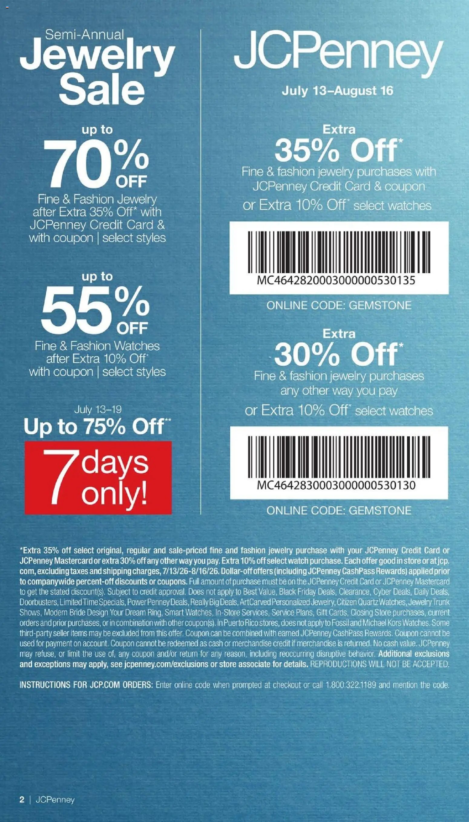 JCPenney Semi-Annual Jewelry Sale