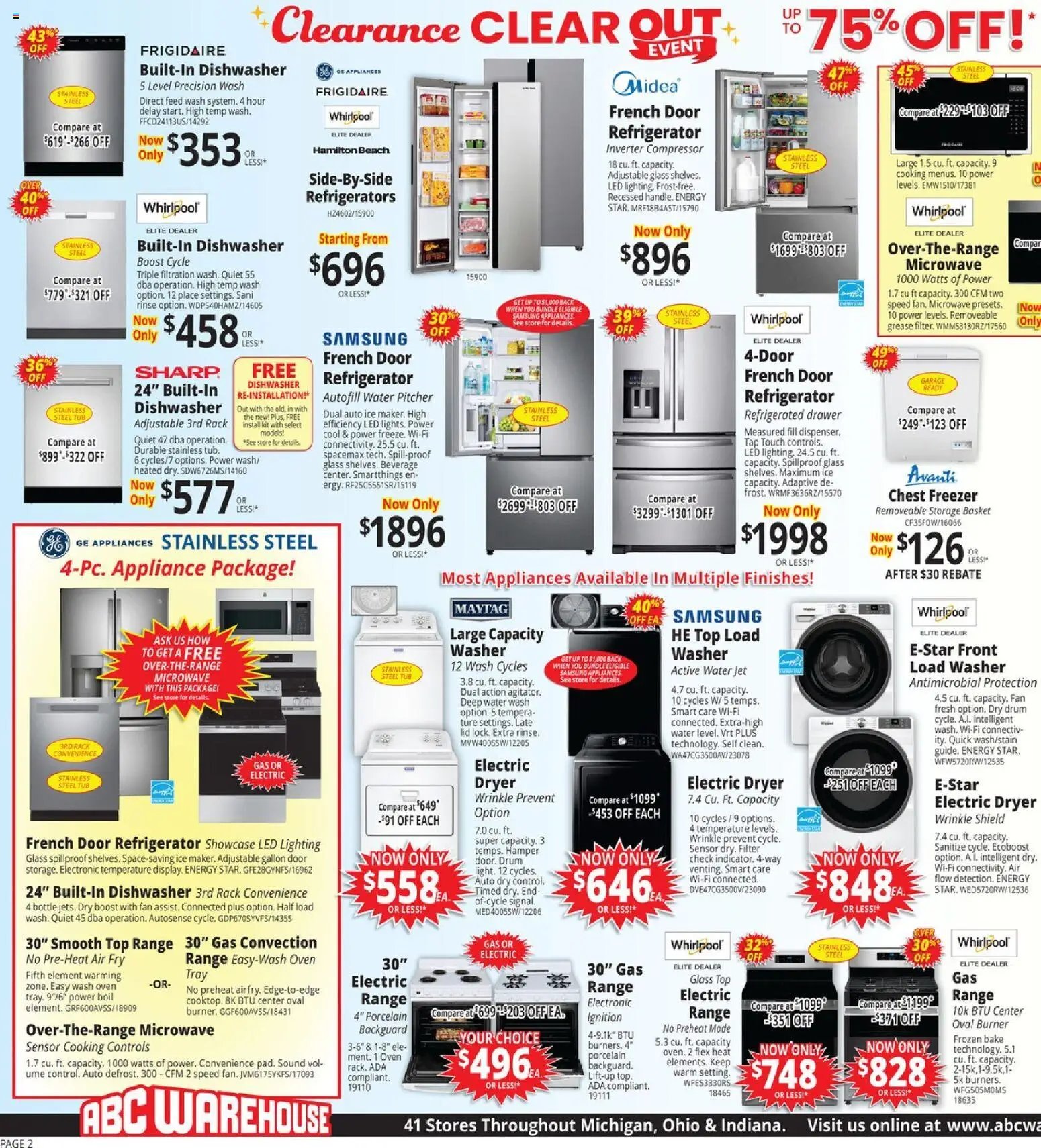 ABC Warehouse Weekly Ad