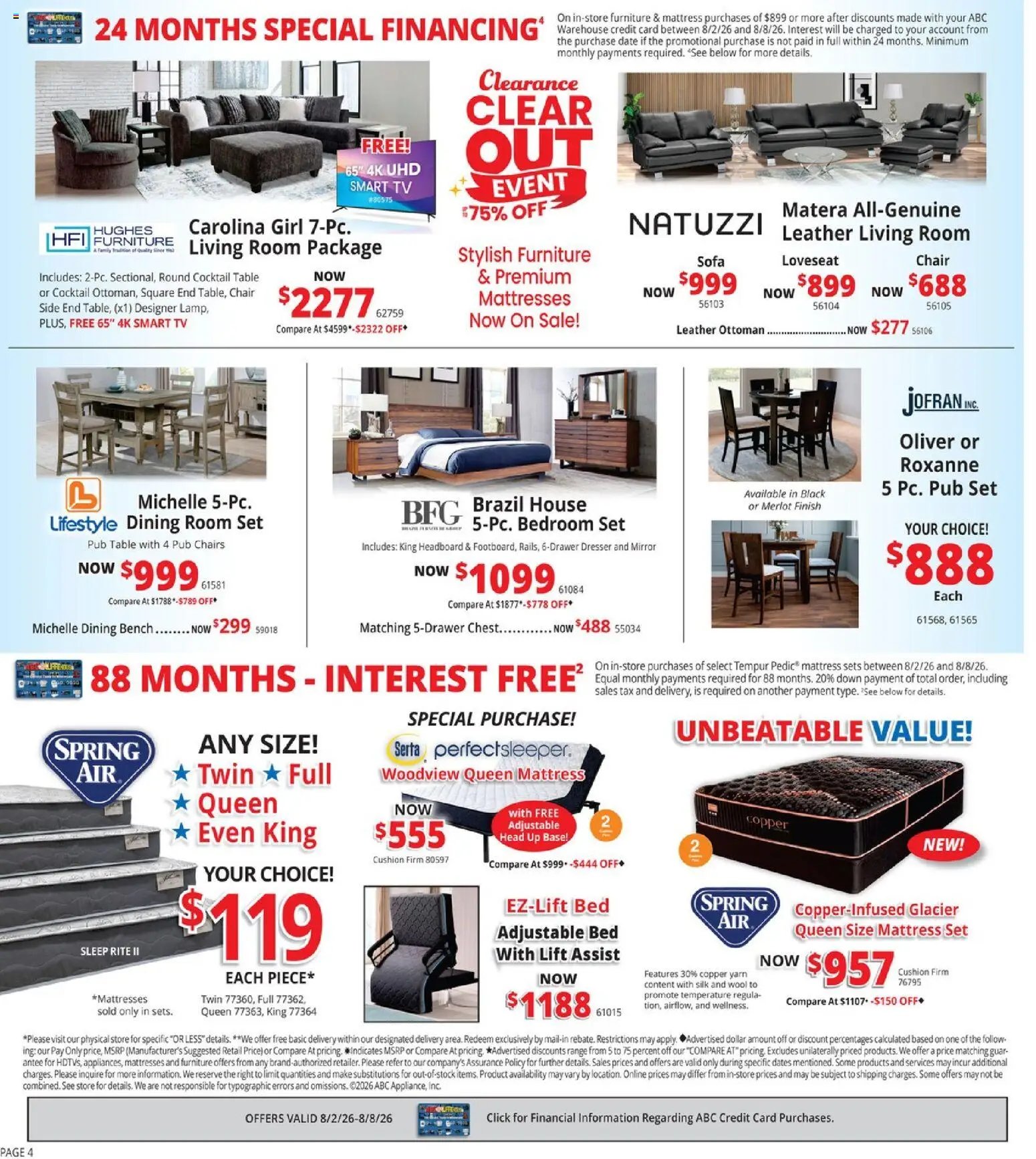 ABC Warehouse Weekly Ad