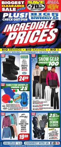 Big 5 Sporting Goods Weekly Ad