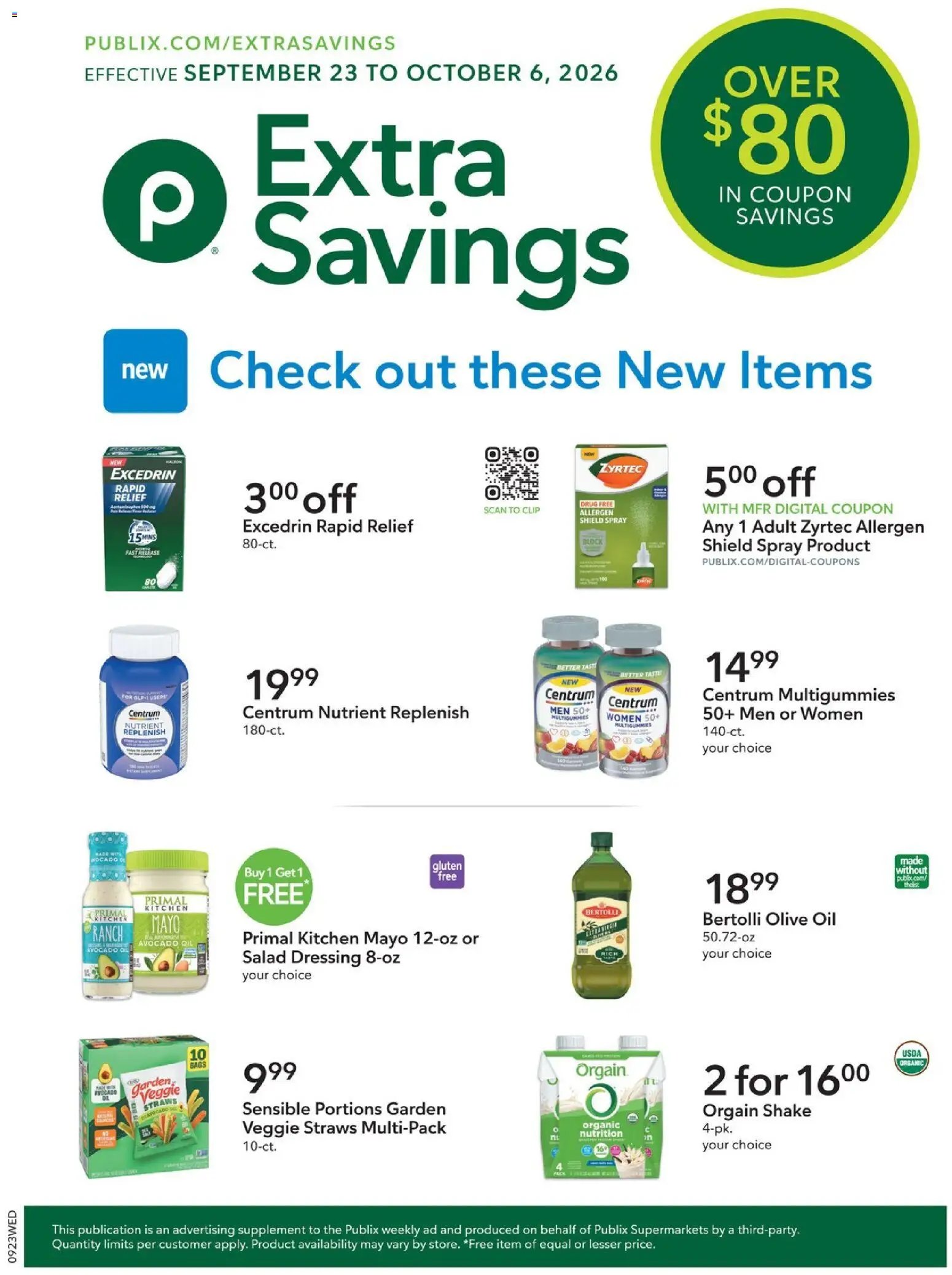 Publix Extra Savings