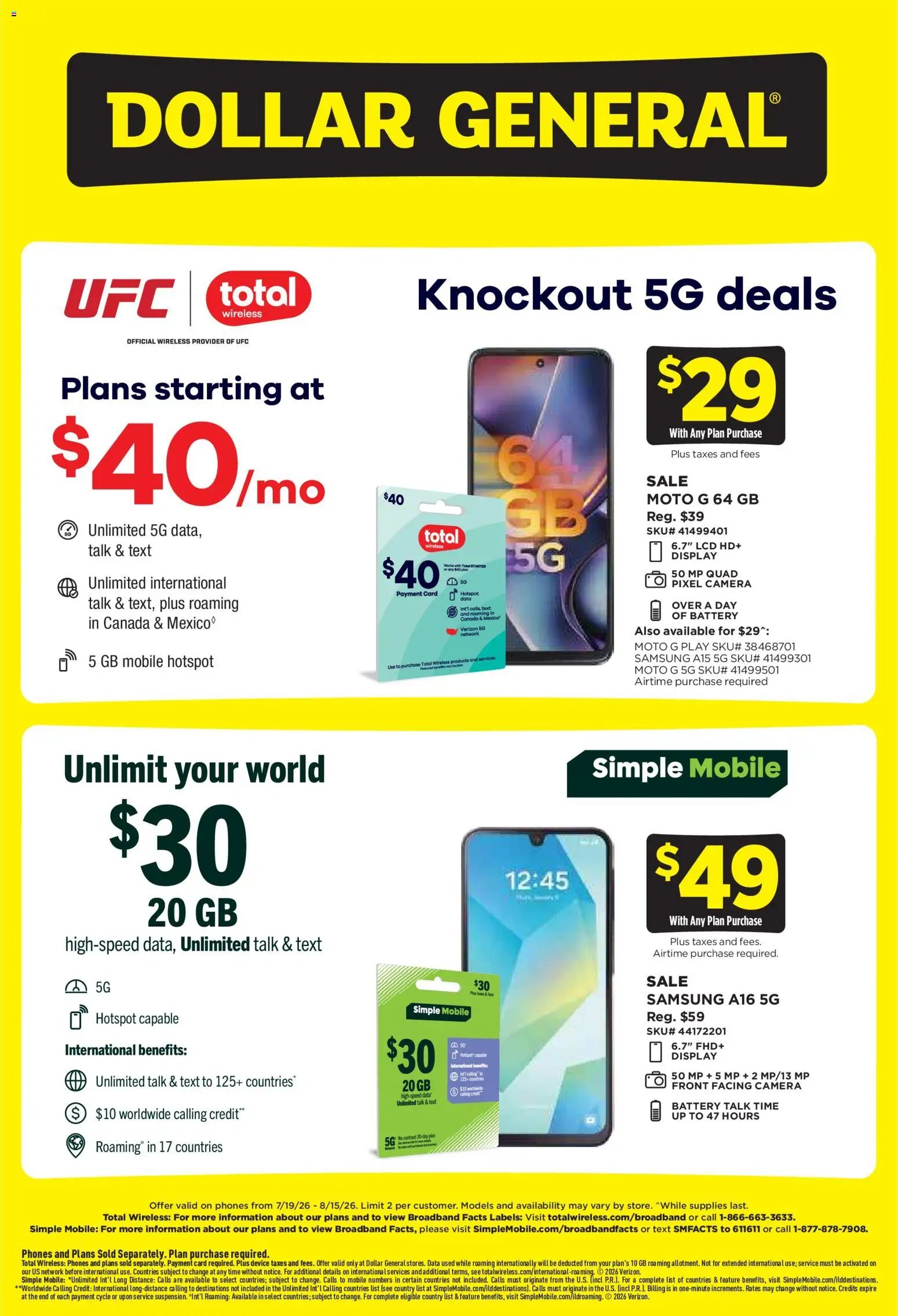 Dollar General Wireless Deals