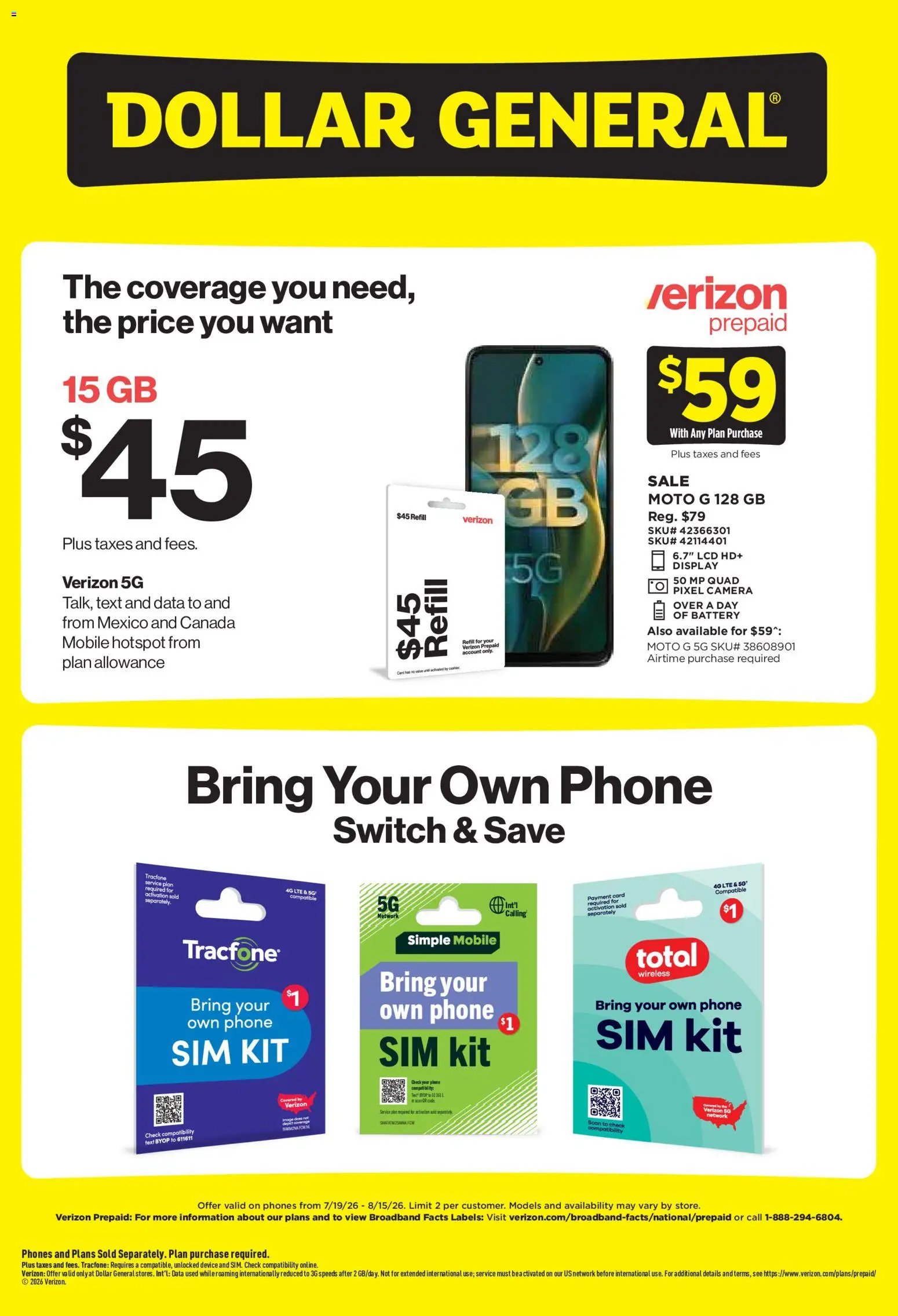 Dollar General Wireless Deals