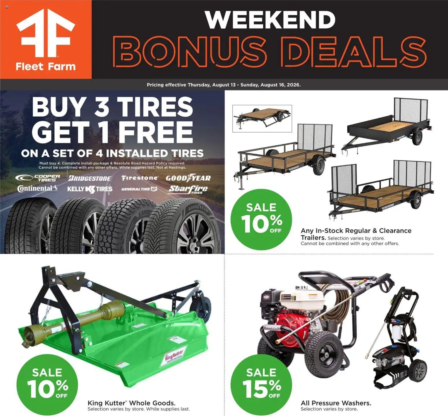 Mills Fleet Farm Weekend Ad