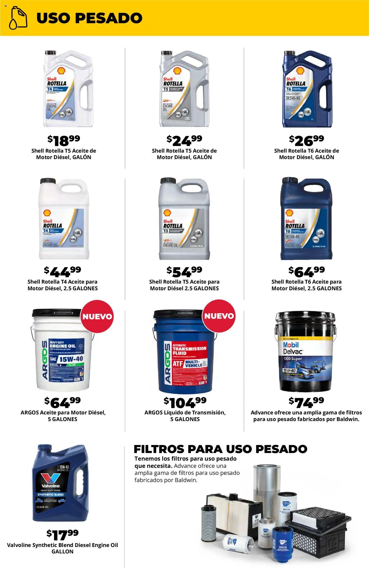 Advance Auto Parts Sales Ad - Spanish