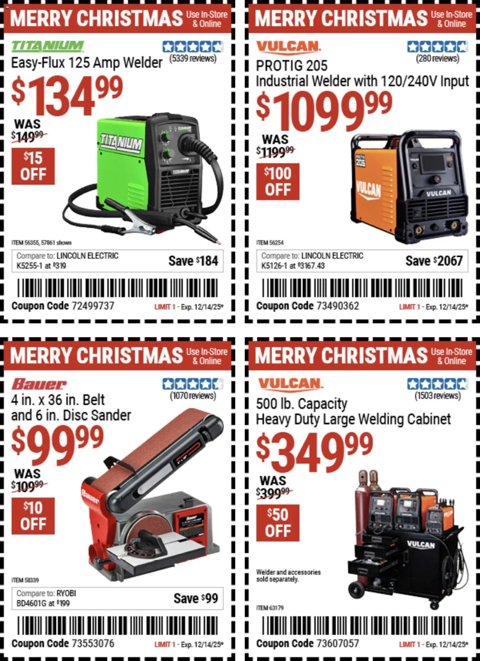 Harbor Freight Christmas Coupon Deals