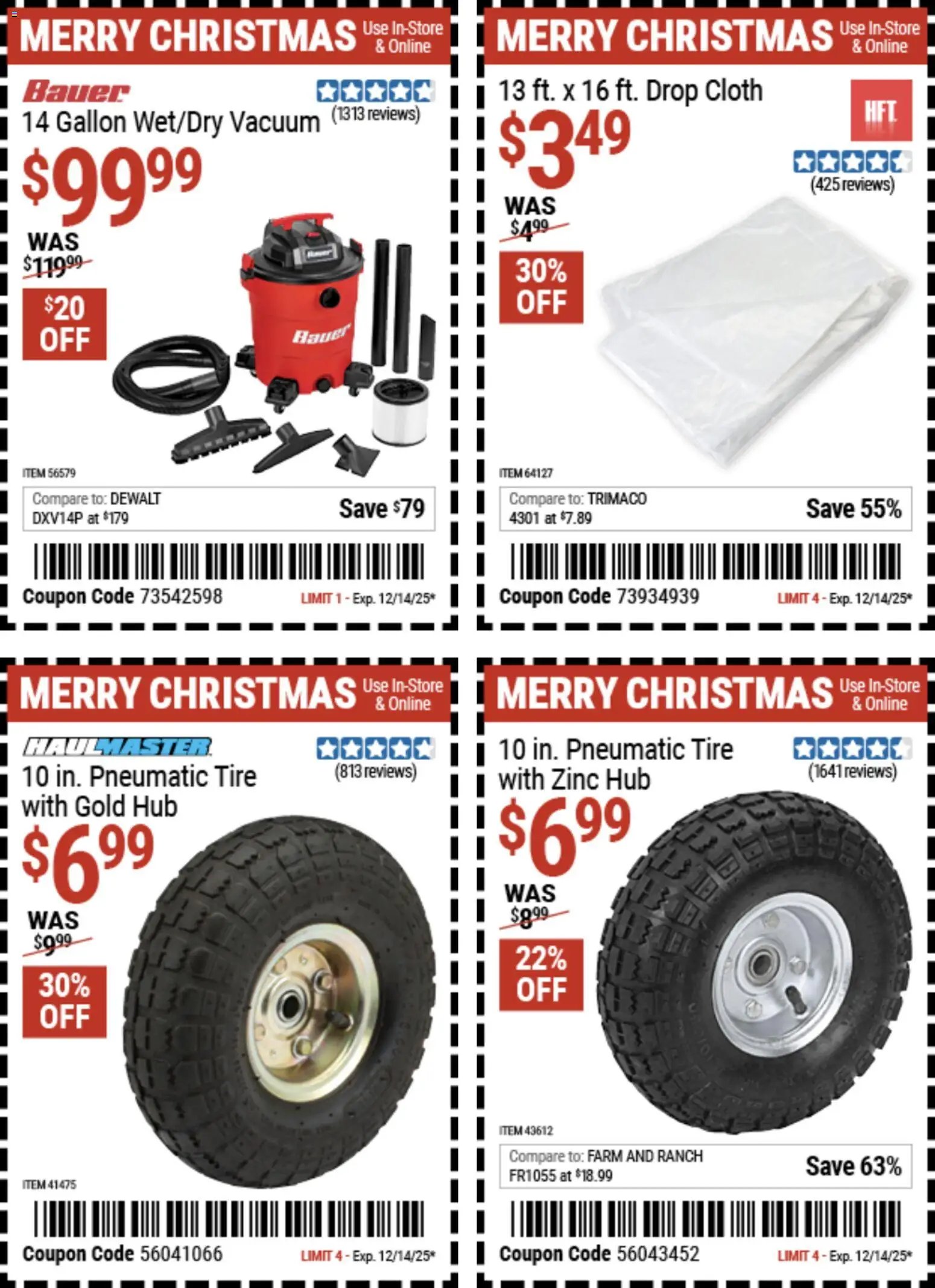 Harbor Freight Christmas Coupon Deals