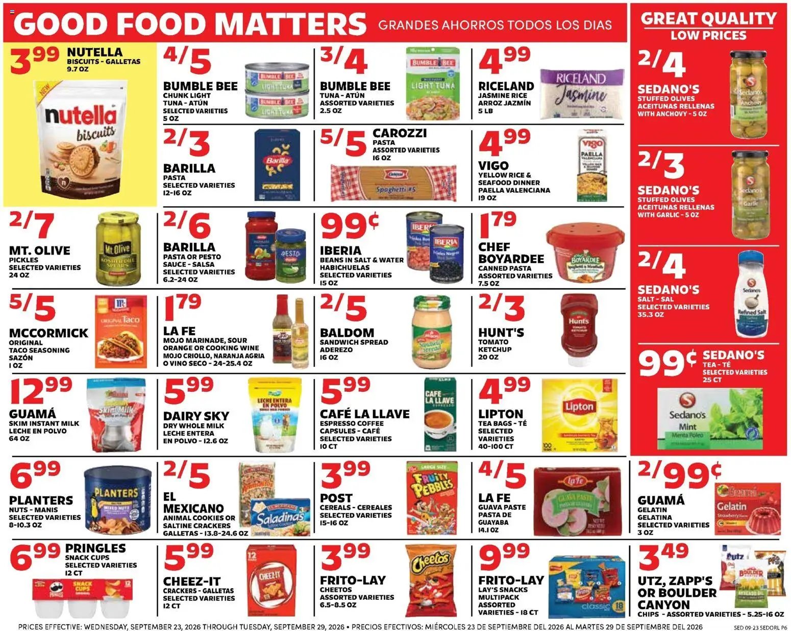 Sedano's Weekly Ad