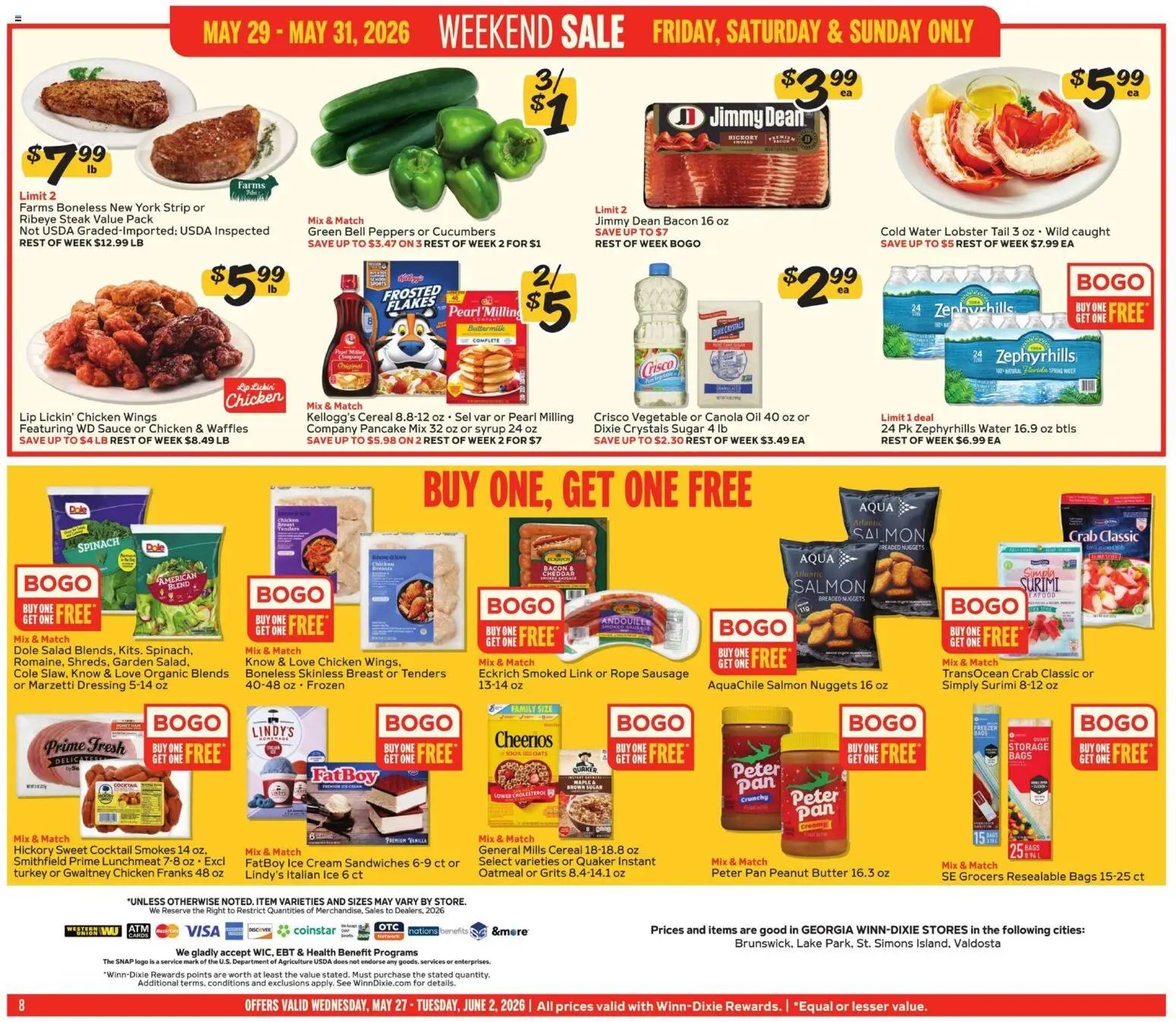Winn Dixie Weekly Circular - GA