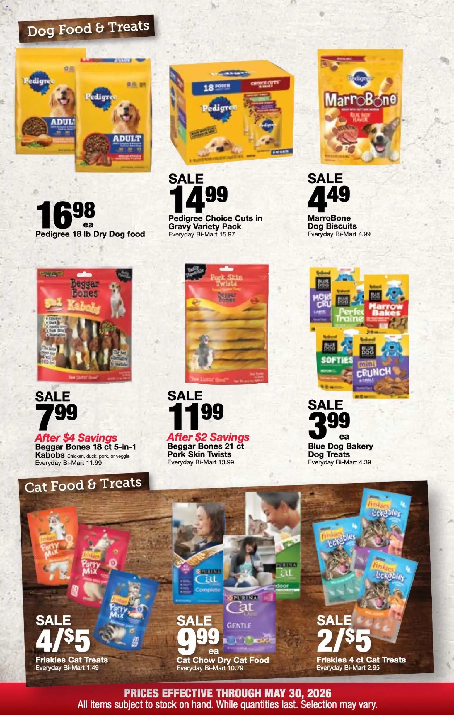 Bi-Mart Pet Month Savings Guide