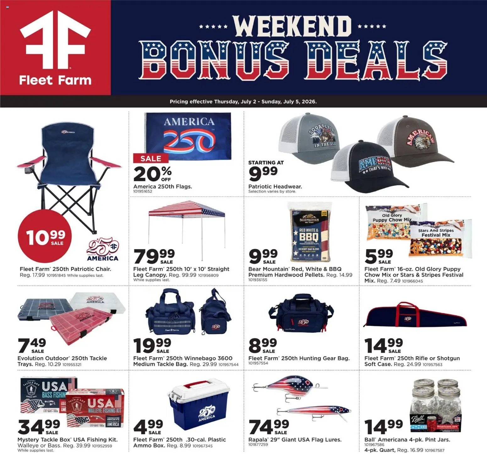 Mills Fleet Farm Weekend Ad